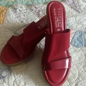 Tuscany Easy Street Red Sandal